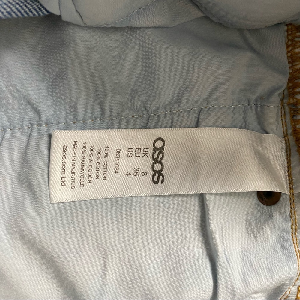 ASOS • Denim Mini Skirt Size 8 UK 4 US - Picture 6 of 7